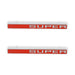 Holley 04-591 Fender Emblem; Red/Silver; Incl. All Factory Mounting Points; Pair; SUPER; - Truck Part Superstore