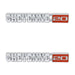 Holley 04-593 Fender Emblem; Red/Silver; Incl. All Factory Mounting Points; Pair; CHEYENNE 20; - Truck Part Superstore
