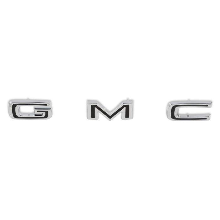Holley 04-596 Hood Emblem; Chrome; GMC Letters Set; Incl. Mounting Hardware; - Truck Part Superstore