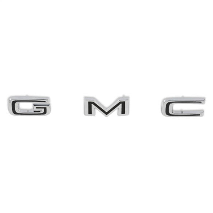Holley 04-596 Hood Emblem; Chrome; GMC Letters Set; Incl. Mounting Hardware; - Truck Part Superstore
