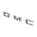 Holley 04-596 Hood Emblem; Chrome; GMC Letters Set; Incl. Mounting Hardware; - Truck Part Superstore