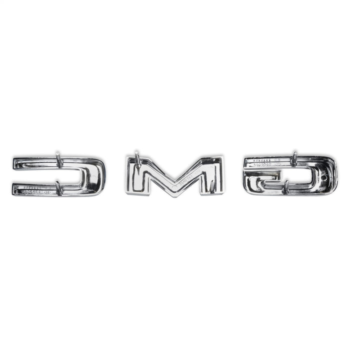 Holley 04-596 Hood Emblem; Chrome; GMC Letters Set; Incl. Mounting Hardware; - Truck Part Superstore