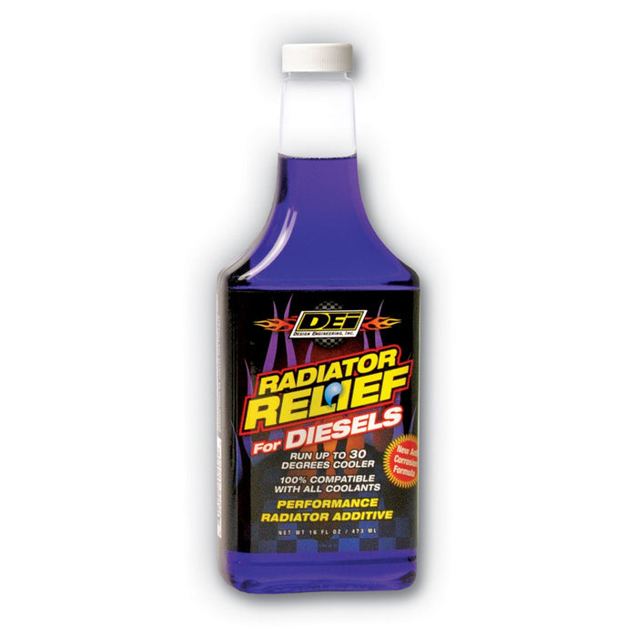 Design Engineering 40204 Radiator Relief™ Coolant Additive; 16 oz.; For Use w/Diesels; - Truck Part Superstore