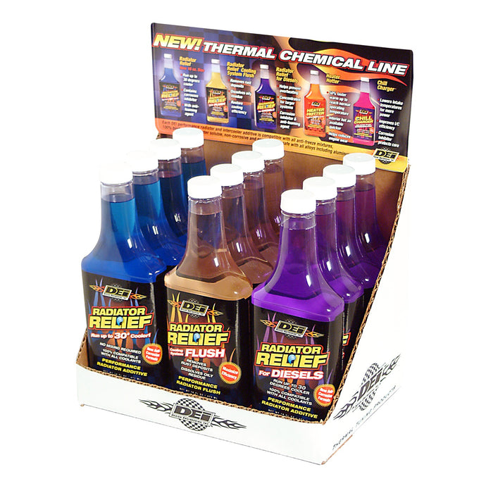 Design Engineering 41210 Radiator Relief™ Coolant Additive; 16 oz.; Assortment Pack Of 12 Bottles; - Truck Part Superstore