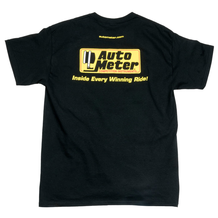 AutoMeter 0422M T-SHIRT, ADULT MEDIUM, BLACK, 'COMPETITION INSTRUMENTS' - Truck Part Superstore