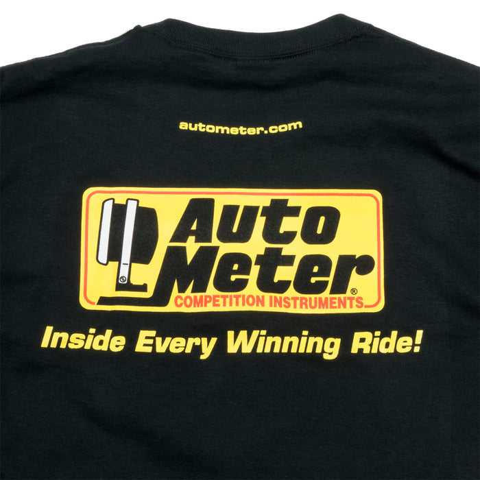 AutoMeter 0422XL T-SHIRT, ADULT XLARGE, BLACK, 'COMPETITION INSTRUMENTS' - Truck Part Superstore