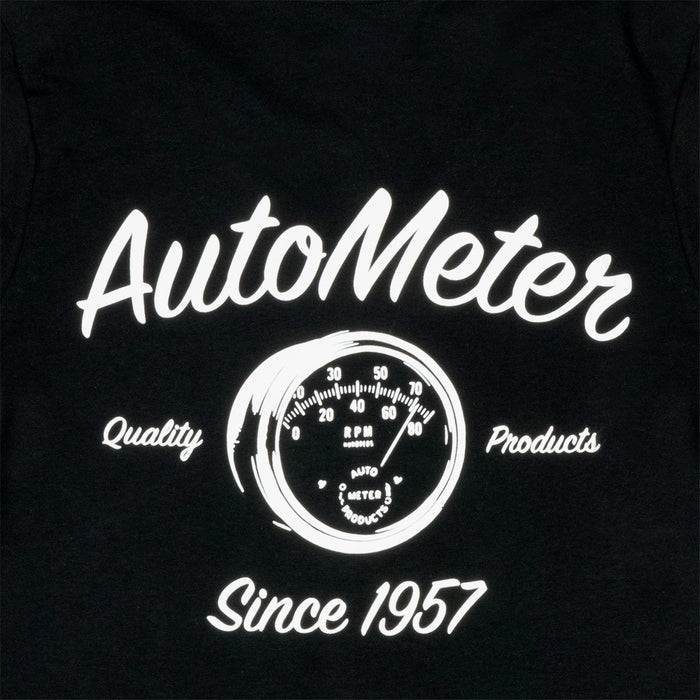 AutoMeter 0423WL T-SHIRT; WOMEN S LARGE; BLACK; VINTAGE - Truck Part Superstore