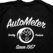 AutoMeter 0423S T-SHIRT; ADULT SMALL; BLACK; VINTAGE - Truck Part Superstore