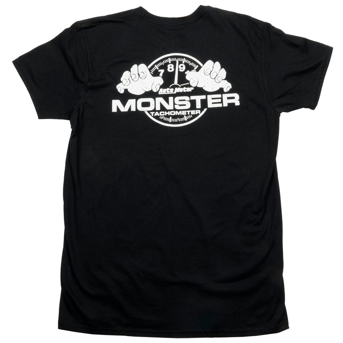 AutoMeter 0424M T-SHIRT; ADULT MEDIUM; BLACK; MONSTER - Truck Part Superstore