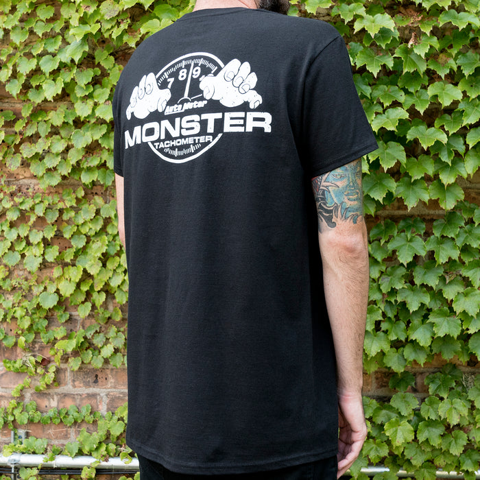 AutoMeter 0424M T-SHIRT; ADULT MEDIUM; BLACK; MONSTER - Truck Part Superstore