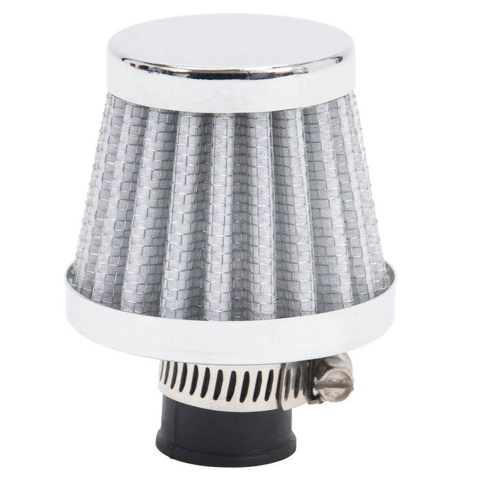 Edelbrock 43512 XX Conical Valve Cover Breather with 9mm Inlet in White Element - Truck Part Superstore