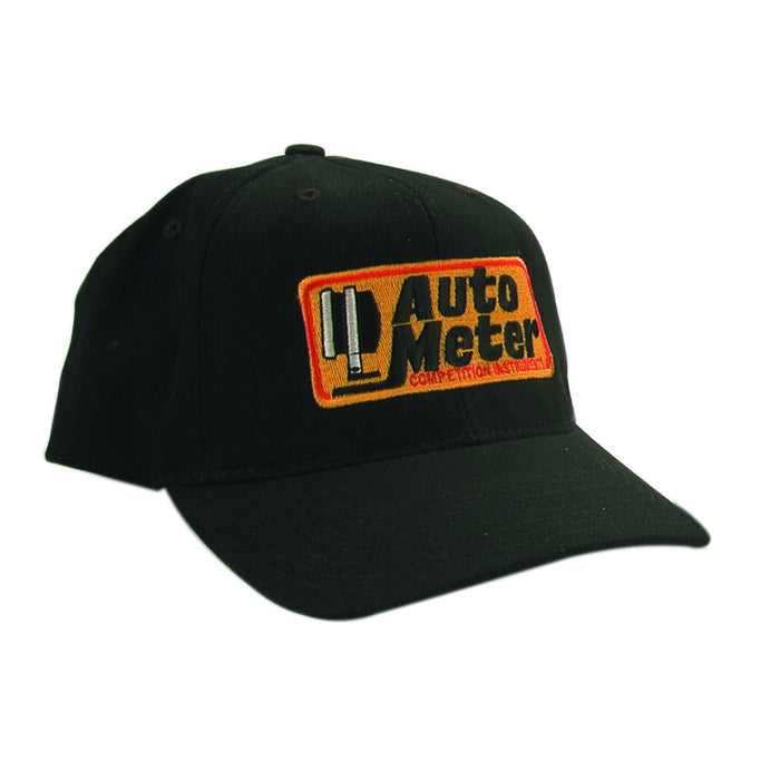 AutoMeter 0436 HAT; SNAP FIT ADJUSTABLE; BLACK; EMBROIDERED; COMPETITION - Truck Part Superstore