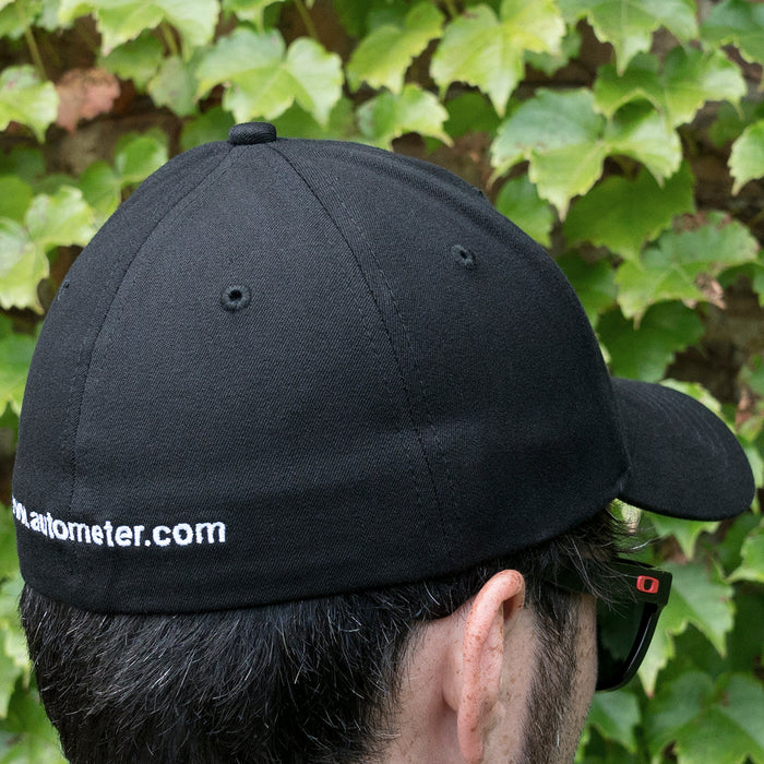 AutoMeter 0439SM HAT, NU-FIT SMALL-MEDIUM, BLACK, 'CORPORATE' - Truck Part Superstore