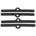 Edelbrock 44263 Edelbrock Hold-Down Tab Kits (Small Block Chevy; set of Black 4; 5in. long)? - Truck Part Superstore