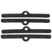 Edelbrock 44263 Edelbrock Hold-Down Tab Kits (Small Block Chevy; set of Black 4; 5in. long)? - Truck Part Superstore