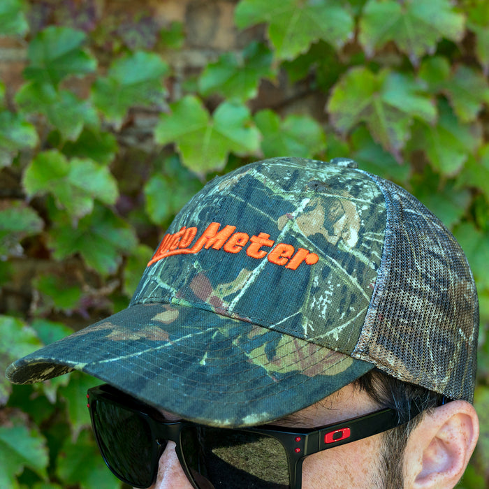 AutoMeter 0444 HAT; MESH BACK W/VELCRO; HUNTING CAMO; BLAZE ORANGE AUTOMETER - Truck Part Superstore