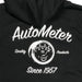 AutoMeter 0448M ZIP HOODIE; ADULT MEDIUM; BLACK; VINTAGE - Truck Part Superstore