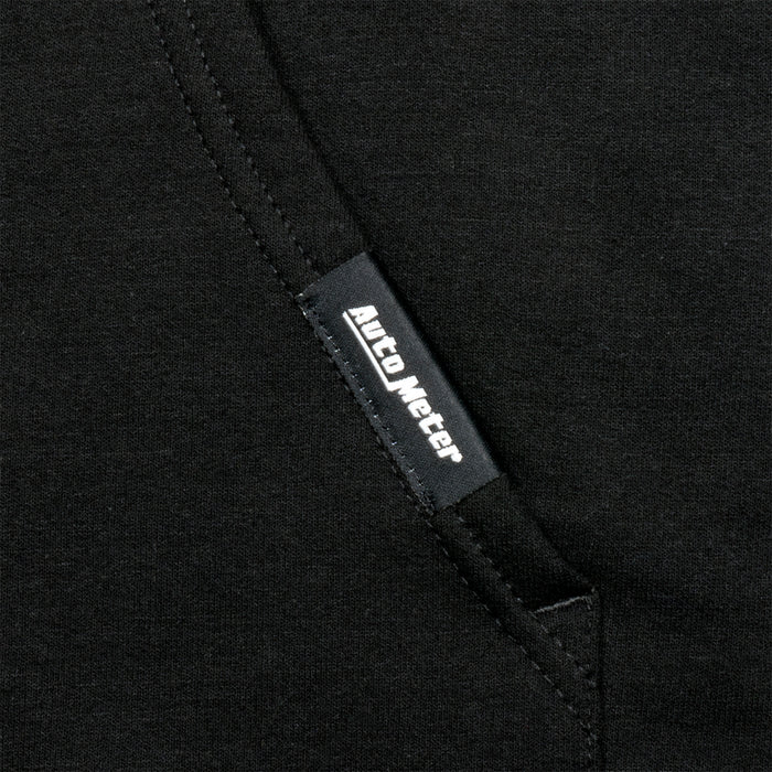 AutoMeter 0448L ZIP HOODIE; ADULT LARGE; BLACK; VINTAGE - Truck Part Superstore