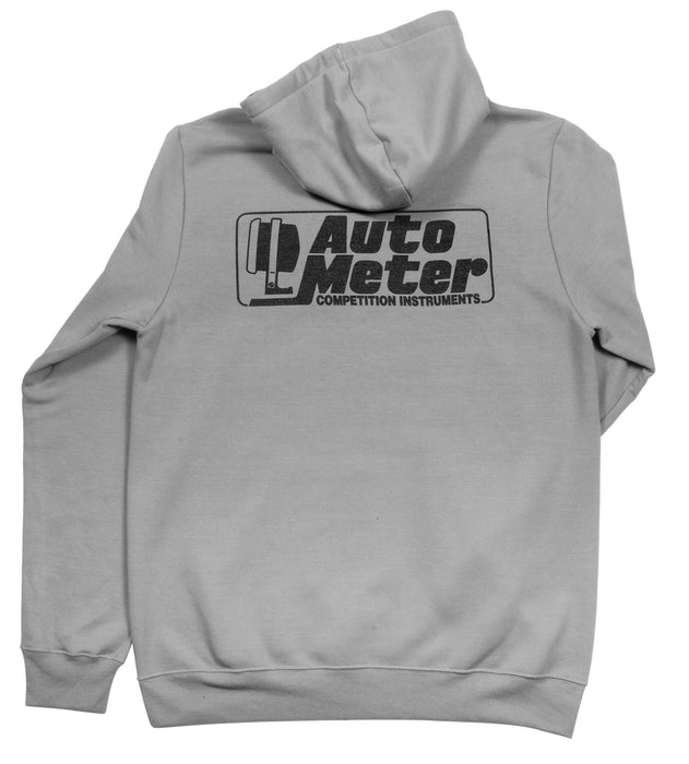 AutoMeter 0449L PULLOVER HOODIE; ADULT LARGE; GRAY; COMPETITION - Truck Part Superstore