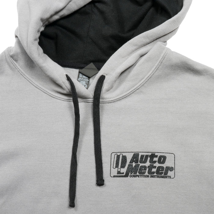 AutoMeter 0449L PULLOVER HOODIE; ADULT LARGE; GRAY; COMPETITION - Truck Part Superstore