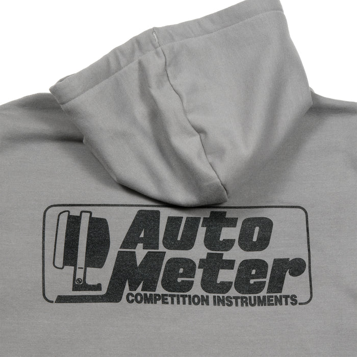 AutoMeter 0449M PULLOVER HOODIE; ADULT MEDIUM; GRAY; COMPETITION - Truck Part Superstore
