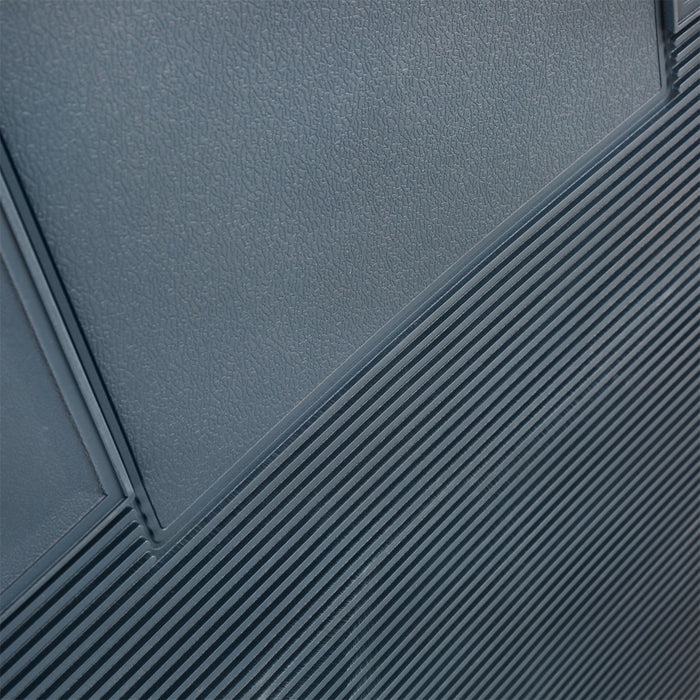 Holley 05-100BL Holley Classic Truck Floor Mat; Blue; PVC Rubber; Sold In Set; - Truck Part Superstore