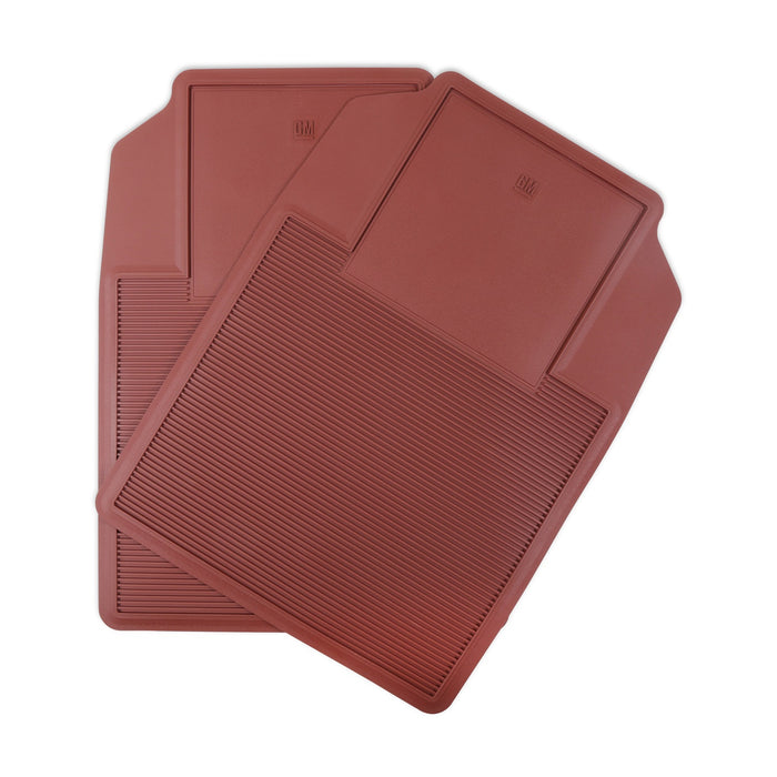 Holley 05-100MN Holley Classic Truck Floor Mat; Maroon; PVC Rubber; Sold In Set; - Truck Part Superstore