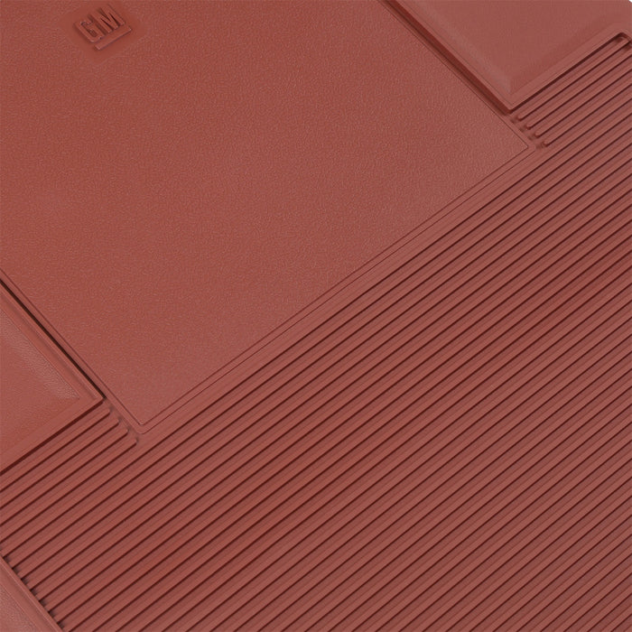 Holley 05-100MN Holley Classic Truck Floor Mat; Maroon; PVC Rubber; Sold In Set; - Truck Part Superstore