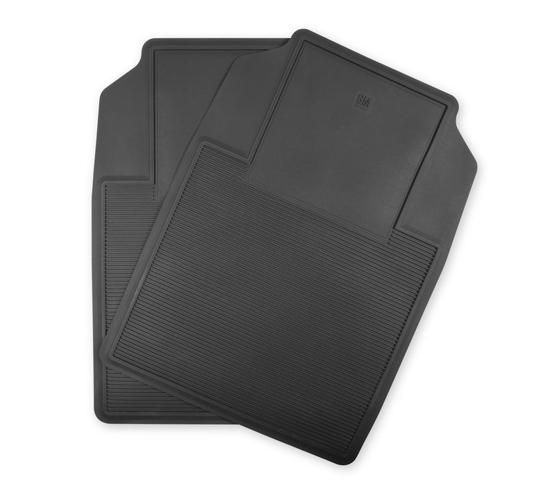 Holley 05-100LG Holley Classic Truck Floor Mat; Dark Grey; PVC Rubber; Sold In Set; - Truck Part Superstore