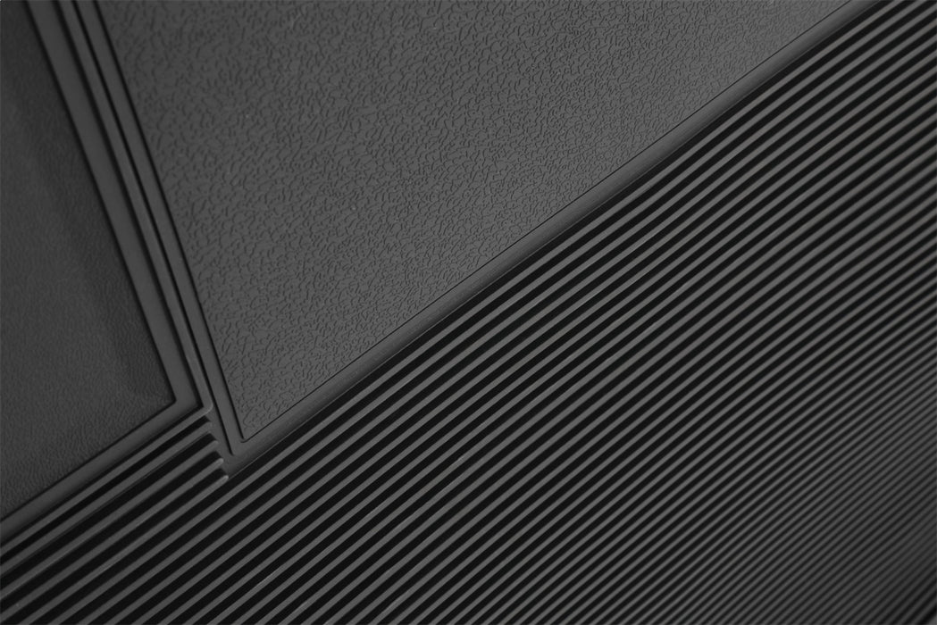 Holley 05-100LG Holley Classic Truck Floor Mat; Dark Grey; PVC Rubber; Sold In Set; - Truck Part Superstore