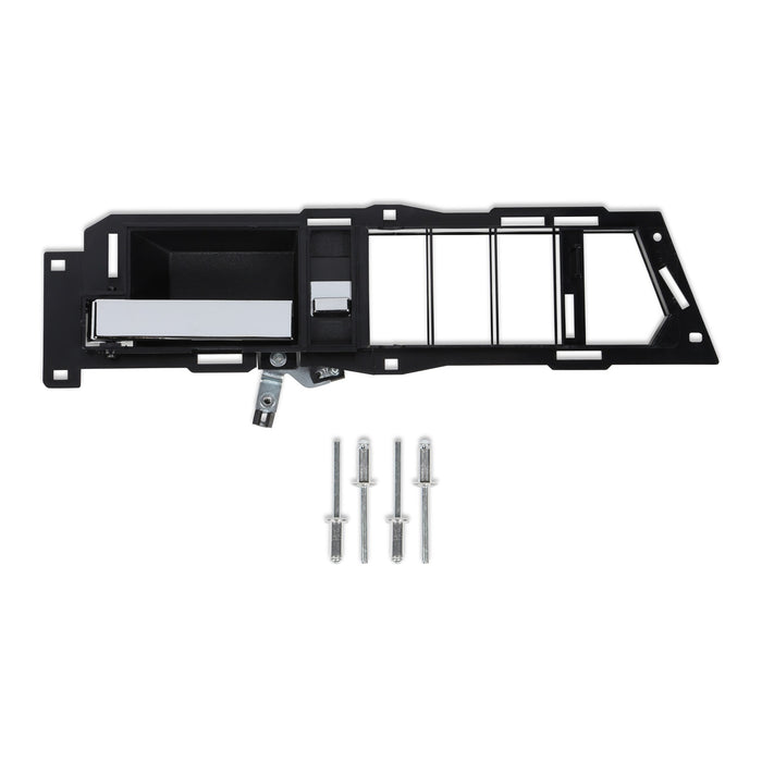Holley 05-128 Holley Classic Truck Door Handle; Left Hand; Inside; Black/Chrome; - Truck Part Superstore