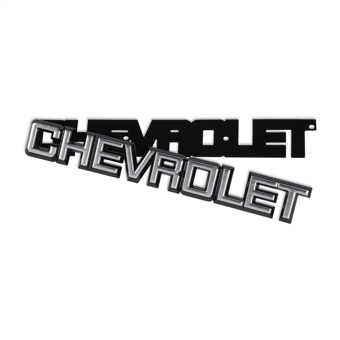 Holley 05-135 Holley Classic Truck Tailgate Emblem; Silver/Black; CHEVROLET; - Truck Part Superstore