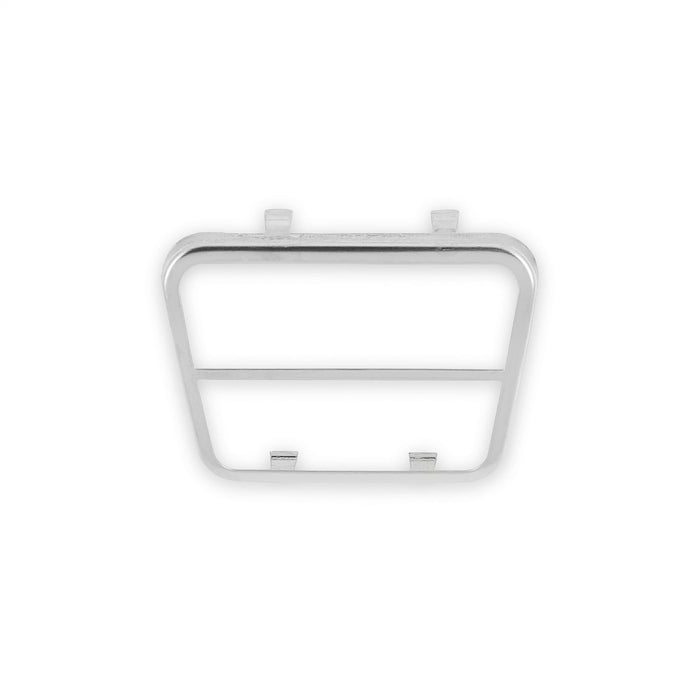 Holley 05-194 Holley Classic Truck Reproduction Brake Pedal Trim; Silver; Stainless Steel; - Truck Part Superstore