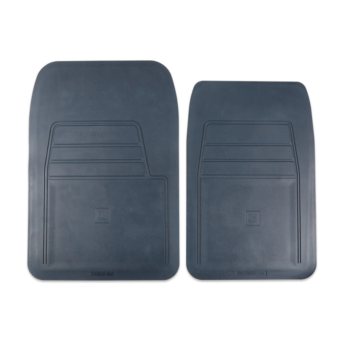 Holley 05-200BL Holley Classic Truck Floor Mat; Blue; PVC Rubber; Sold In Set; - Truck Part Superstore