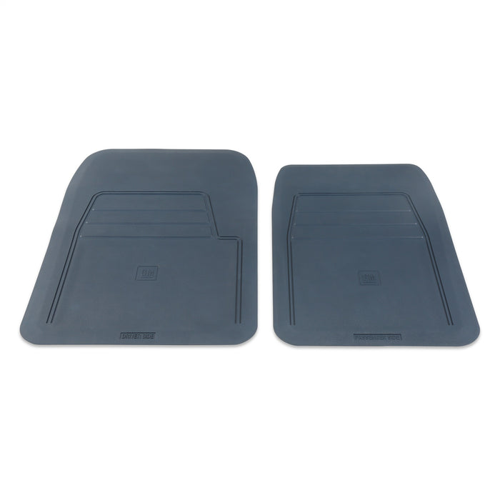 Holley 05-200BL Holley Classic Truck Floor Mat; Blue; PVC Rubber; Sold In Set; - Truck Part Superstore