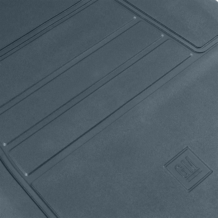 Holley 05-200BL Holley Classic Truck Floor Mat; Blue; PVC Rubber; Sold In Set; - Truck Part Superstore