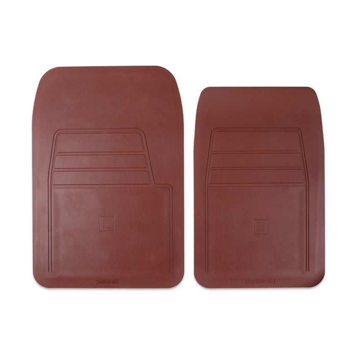 Holley 05-200MN Holley Classic Truck Floor Mat; Maroon; PVC Rubber; Sold In Set; - Truck Part Superstore