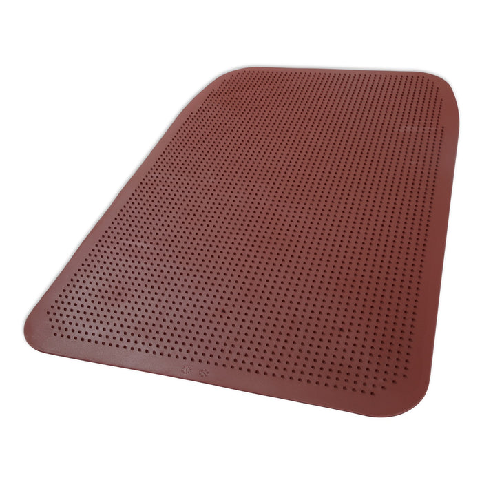 Holley 05-200MN Holley Classic Truck Floor Mat; Maroon; PVC Rubber; Sold In Set; - Truck Part Superstore