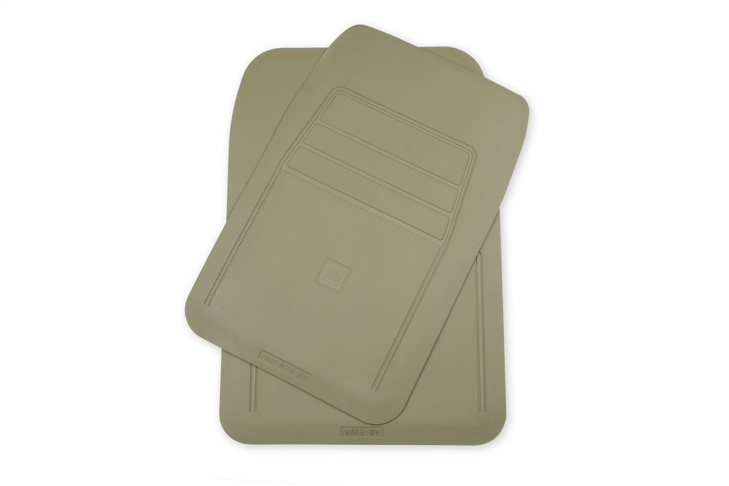 Holley 05-200TN Holley Classic Truck Floor Mat; Tan; PVC Rubber; Sold In Set; - Truck Part Superstore