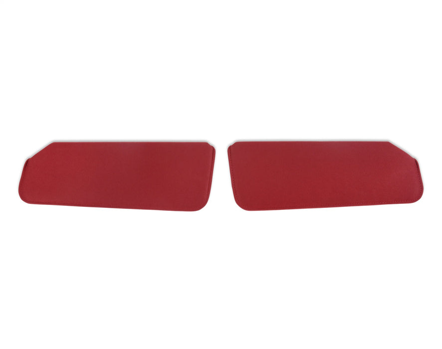 Holley 05-345 Holley Classic Truck Sunvisor; Foamback; Driver/Passenger; Pair; Cloth; Red; - Truck Part Superstore