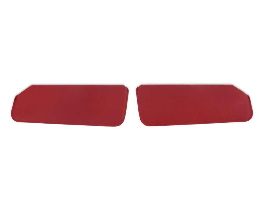 Holley 05-345 Holley Classic Truck Sunvisor; Foamback; Driver/Passenger; Pair; Cloth; Red; - Truck Part Superstore