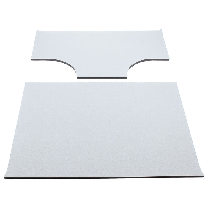Design Engineering 50148 Sound Deadening Headliner; 2 Piece; w/Factory Speaker Pods; White; - Truck Part Superstore