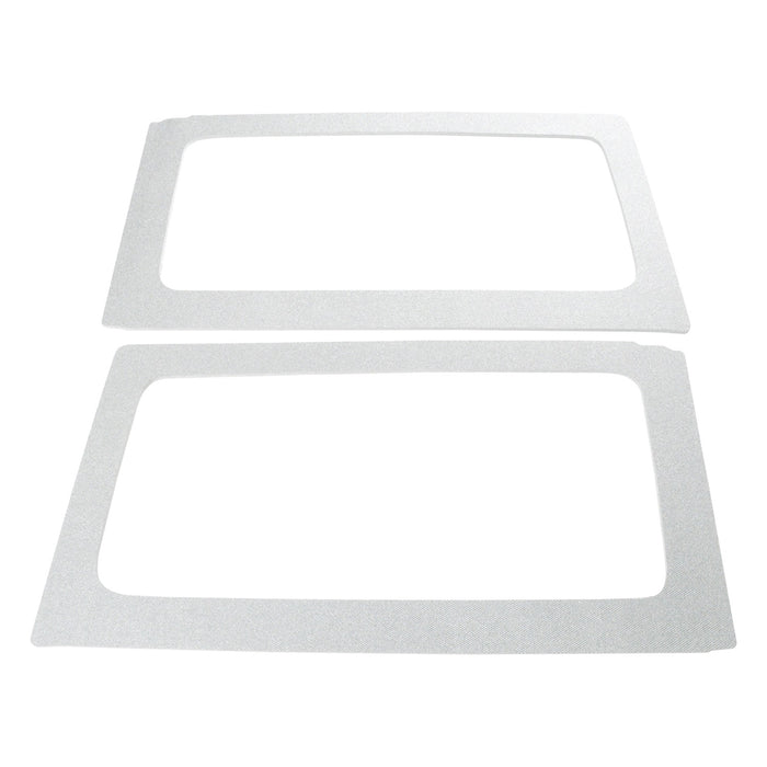 Design Engineering 50154 Sound Deadening Side Window Trim Kit; Rear; White; - Truck Part Superstore