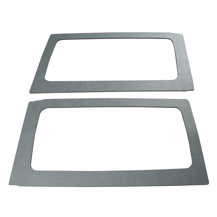 Design Engineering 50166 Sound Deadening Side Window Trim Kit; Leather Look; Gray; - Truck Part Superstore