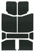 Design Engineering 50168 Sound Deadening Headliner; 9 Piece; Black; - Truck Part Superstore