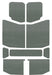 Design Engineering 50169 Sound Deadening Headliner; 9 Piece; Gray; - Truck Part Superstore