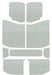 Design Engineering 50170 Sound Deadening Headliner; 9 Piece; White; - Truck Part Superstore