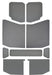 Design Engineering 50171 Sound Deadening Headliner; 9 Piece; Leather Look; Gray; - Truck Part Superstore