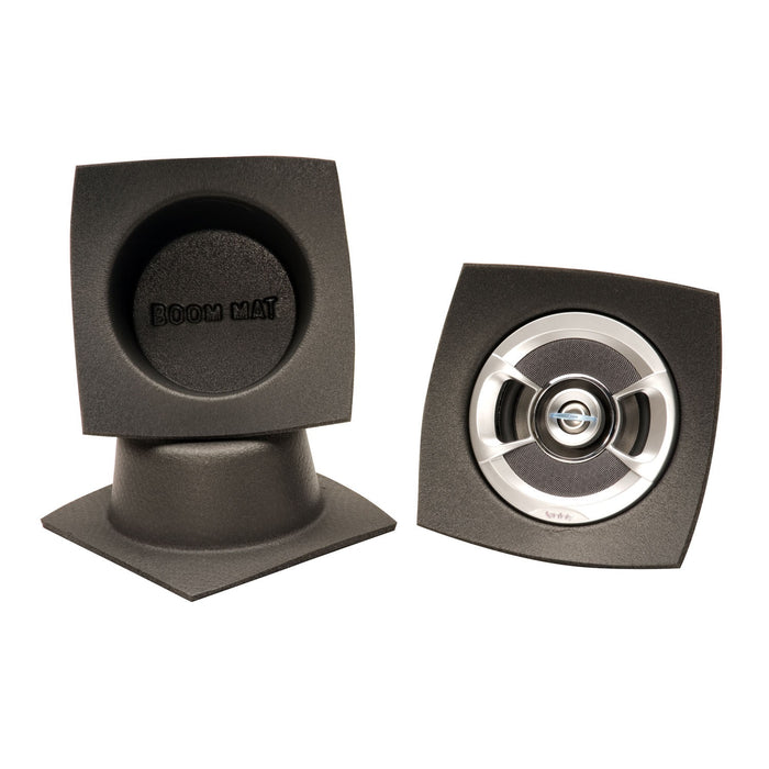 Design Engineering 50321 Boom Mat™ Speaker Baffle; 5.25 in.; Round Slim; Pair; - Truck Part Superstore