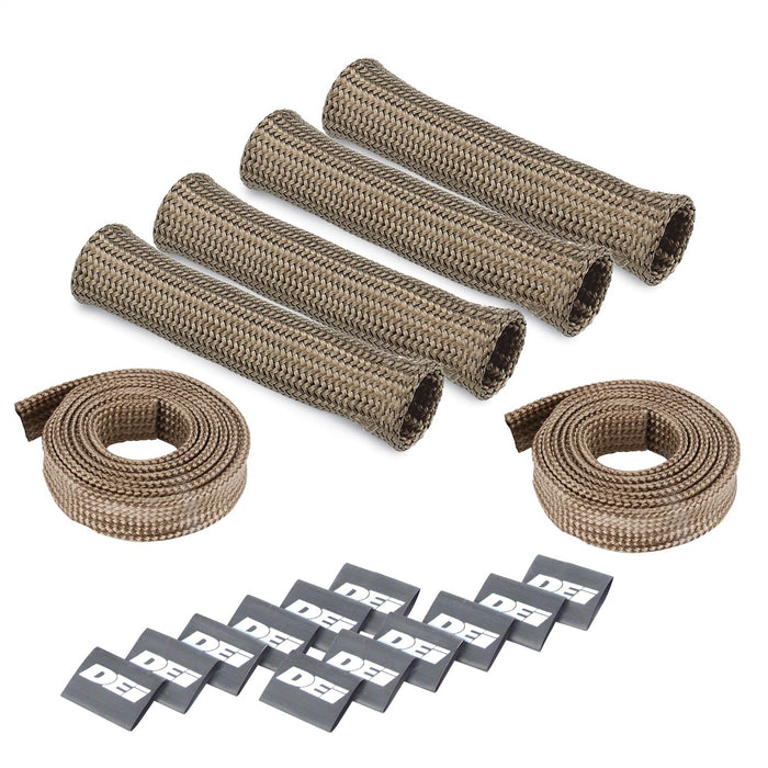 Design Engineering 10588 Protect-A-Boot™ And Spark Plug Wire Set; 4 Cylinder; Titanium; - Truck Part Superstore